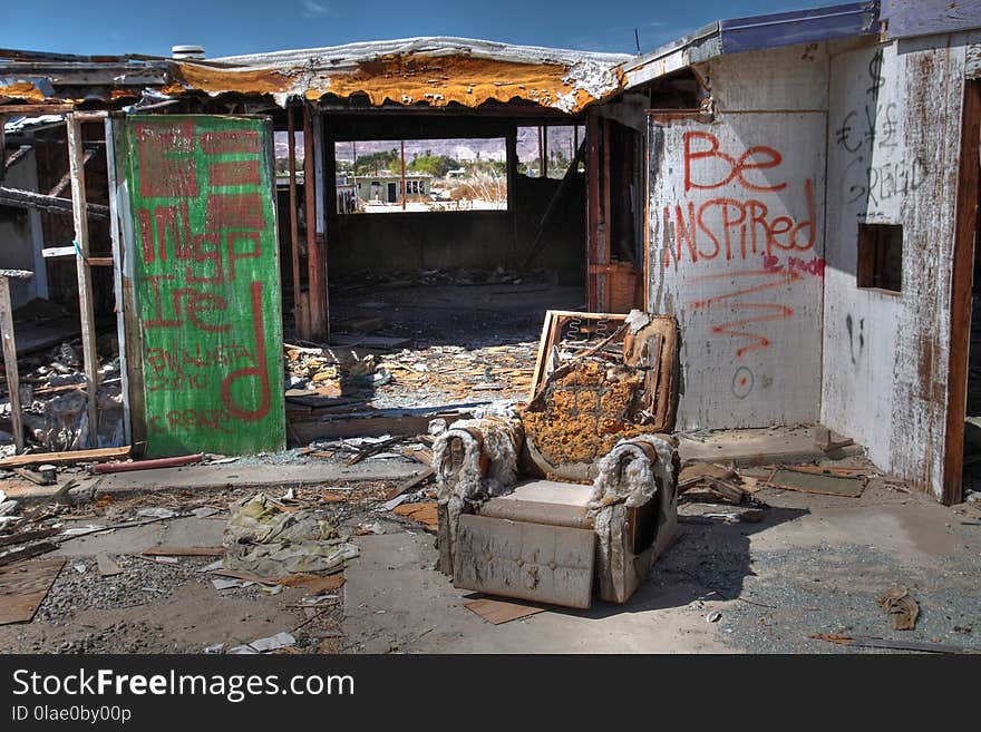 Neighbourhood, Facade, Window, Slum