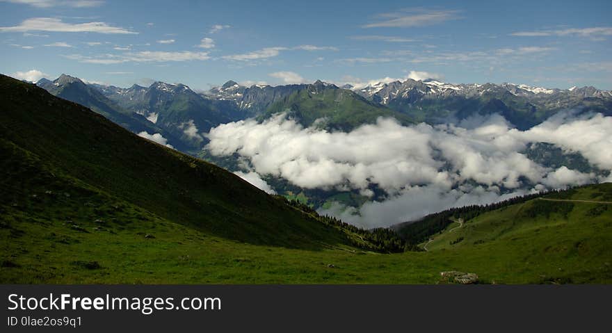 Mountainous Landforms, Mountain, Mountain Range, Sky