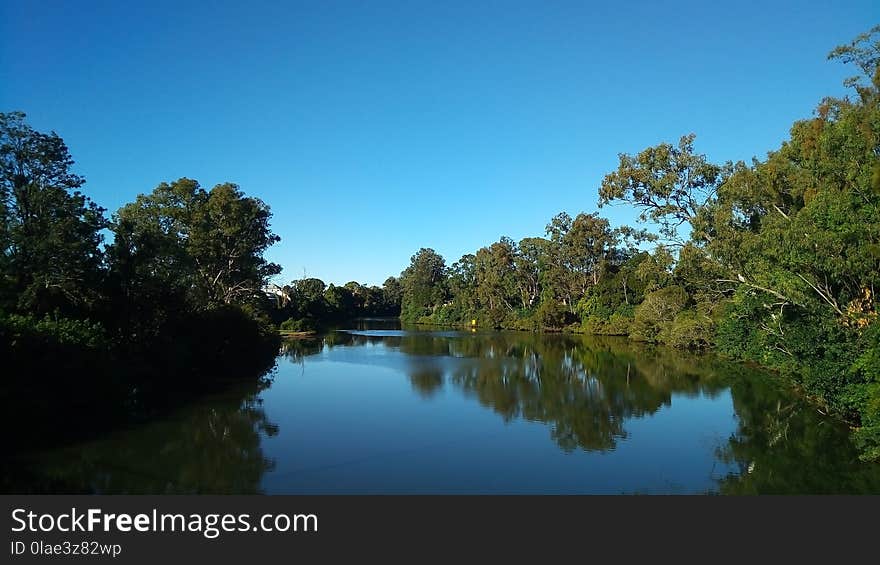 Reflection, Water, Sky, Nature