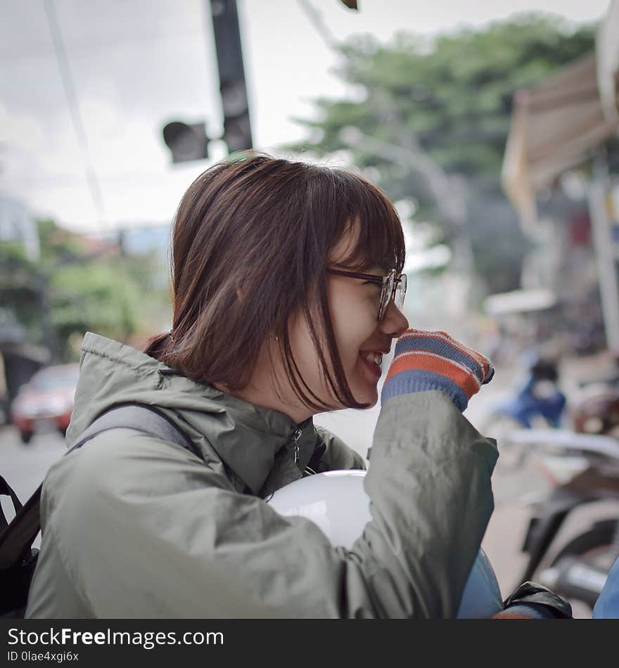 Snapshot, Hairstyle, Car, Girl