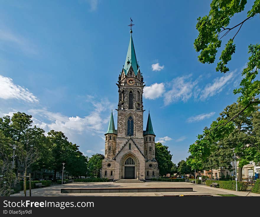 Landmark, Sky, Spire, Steeple