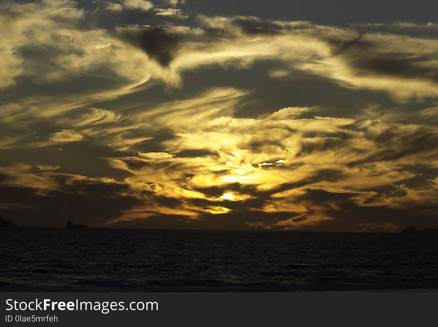 Sky, Horizon, Sea, Sunset