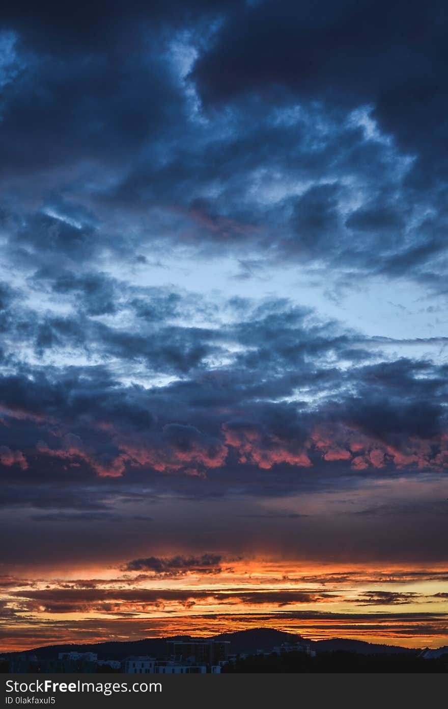 Scenic View of Clouds During Dawn