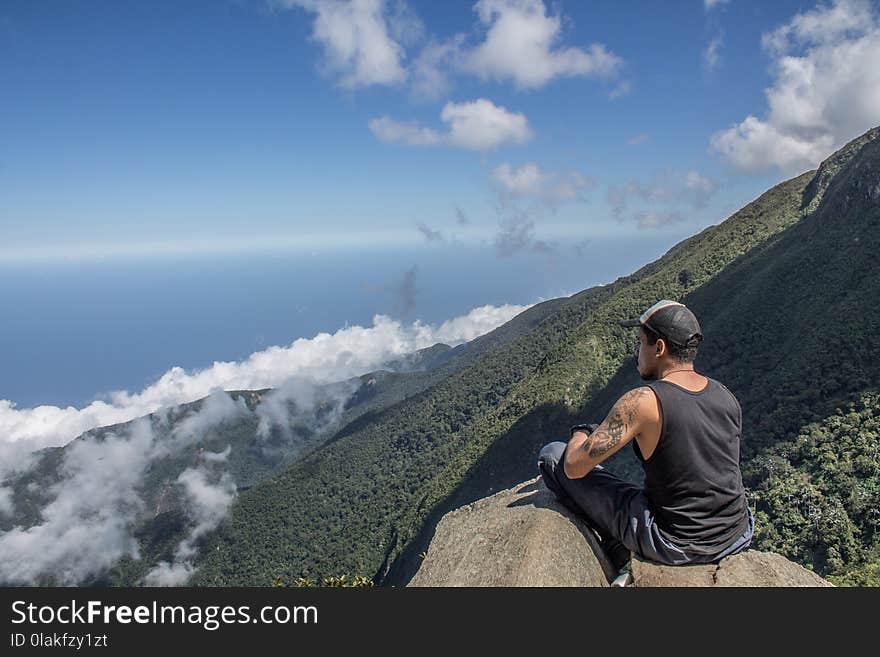 Man on Cliff