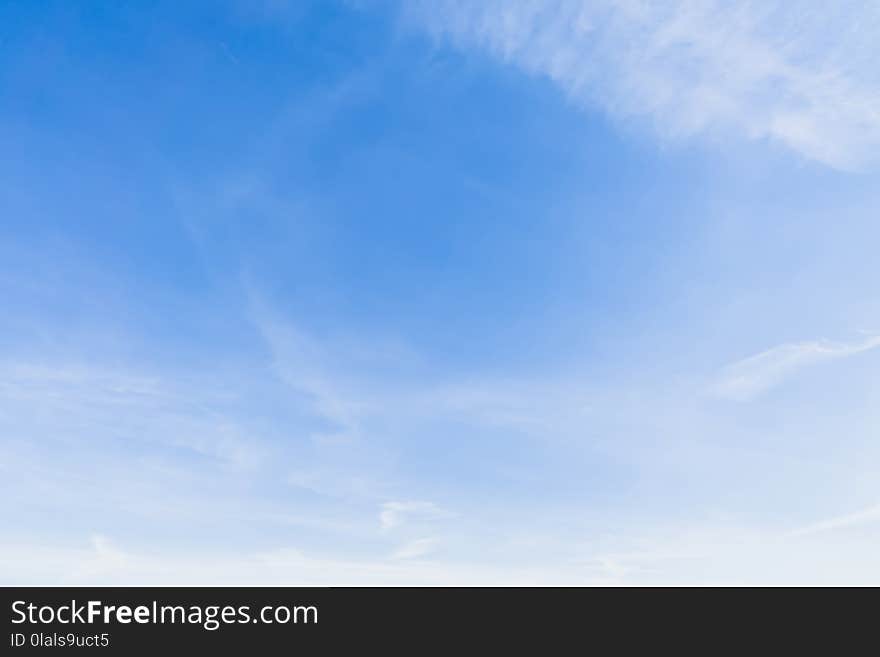 Peaceful blue sky with white clouds landscape. Peaceful blue sky with white clouds landscape.