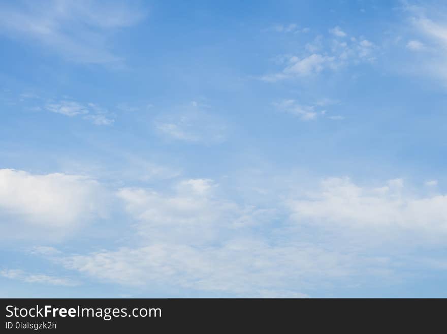 Peaceful blue sky with white clouds landscape. Peaceful blue sky with white clouds landscape.