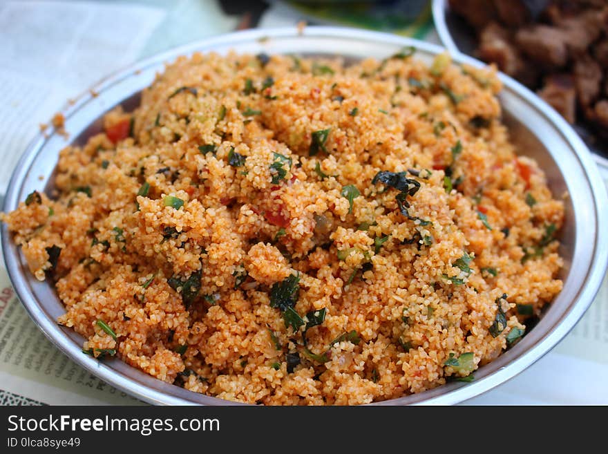 Dish, Couscous, Farofa, Food