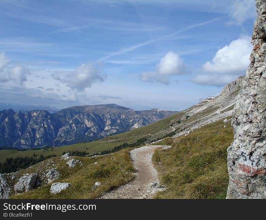 Sky, Mountainous Landforms, Ridge, Mountain