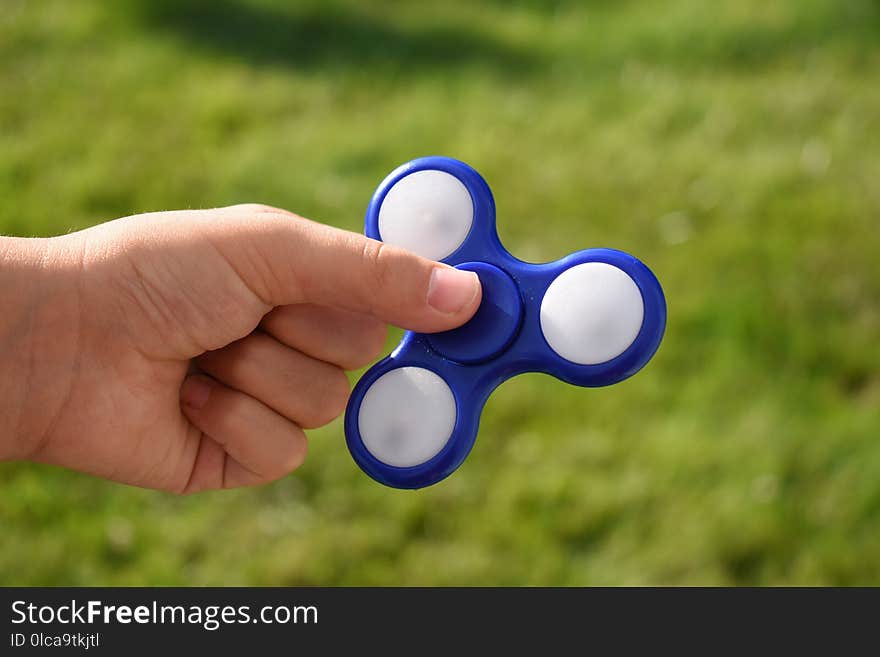 Blue, Golf Ball, Grass, Close Up