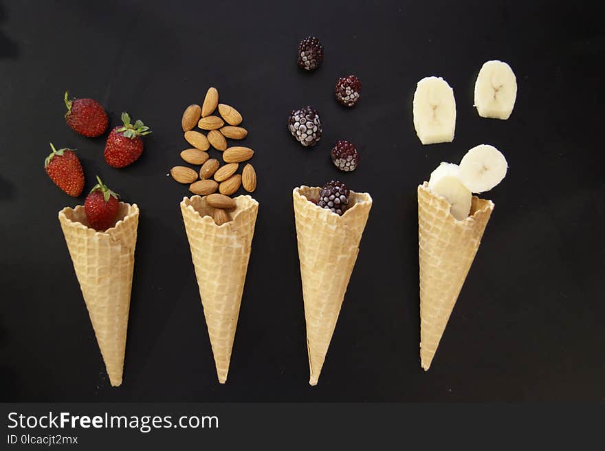 Ice Cream Cone, Ice Cream, Dessert, Dairy Product