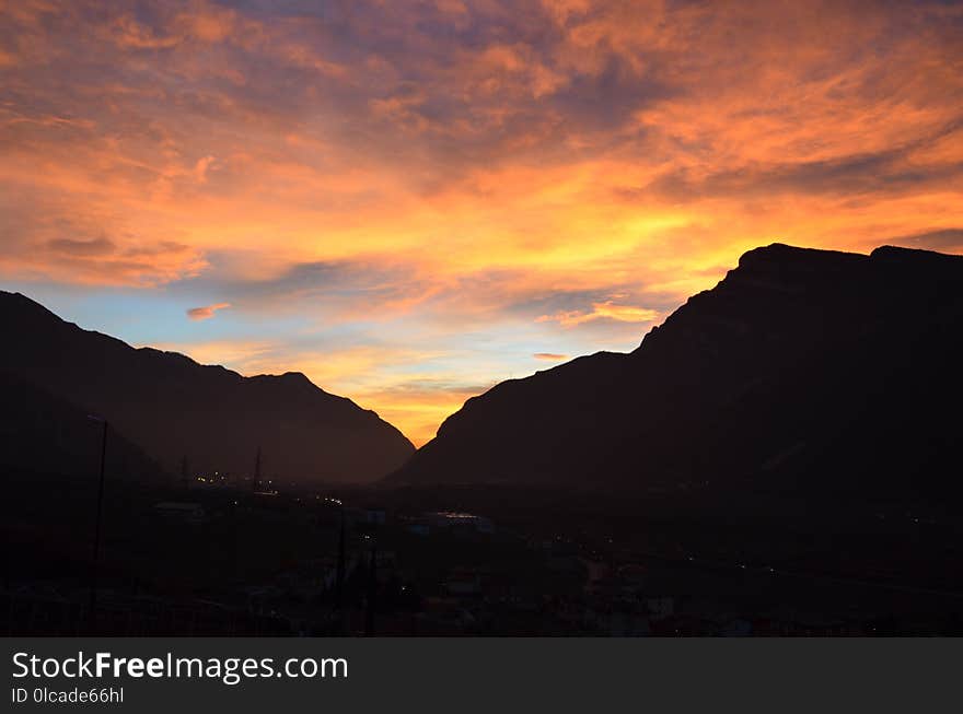 Sky, Afterglow, Dawn, Red Sky At Morning