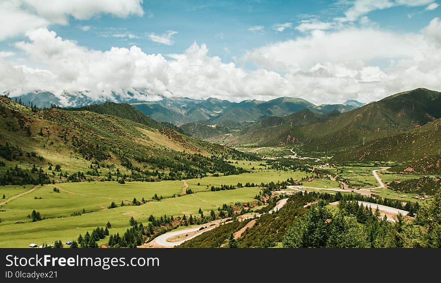 Highland, Mountainous Landforms, Valley, Grassland