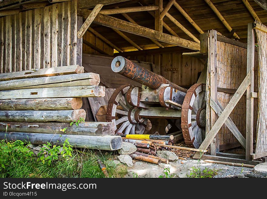 Wood, Lumber, Shed, Outdoor Structure