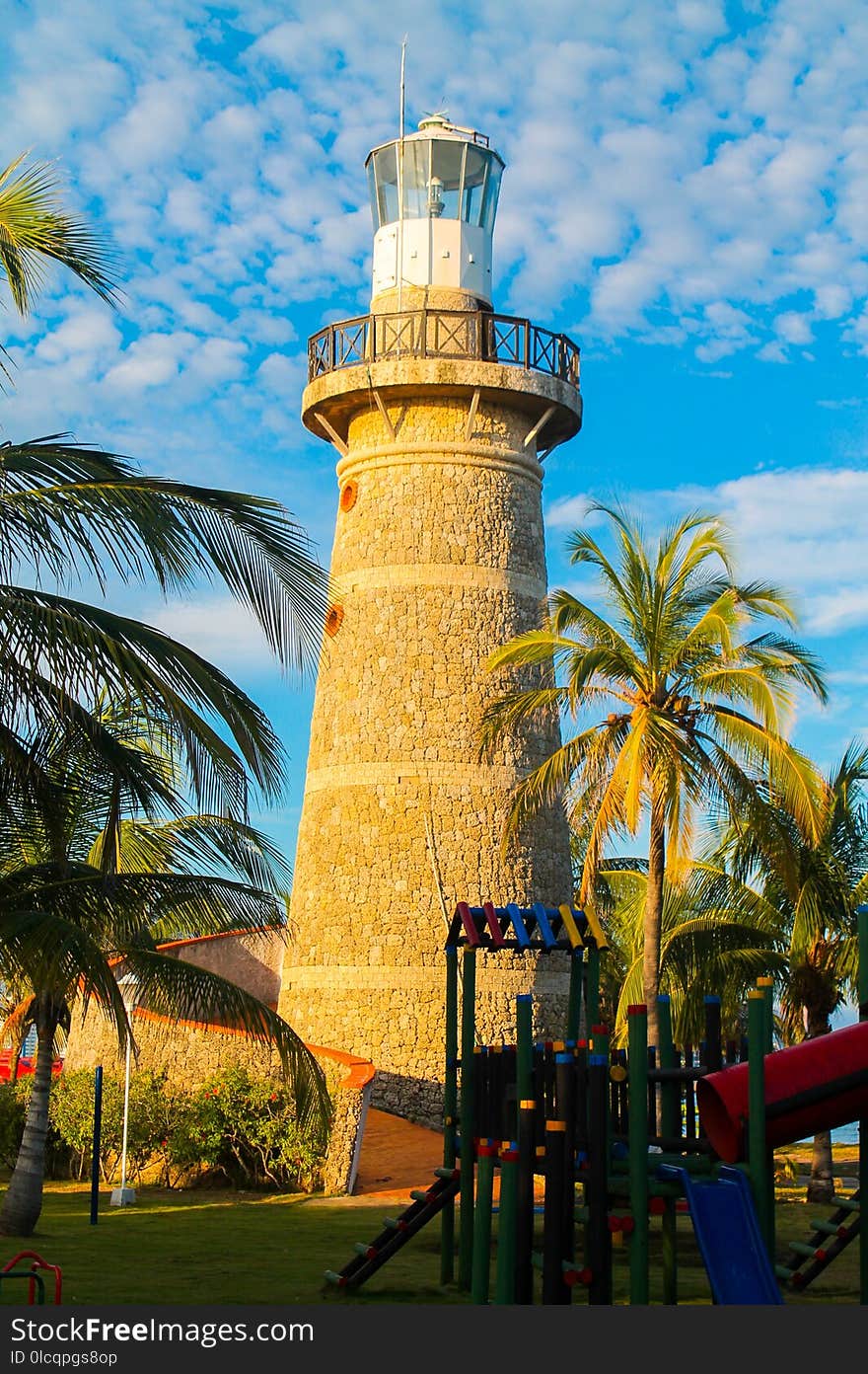 Tower, Landmark, Palm Tree, Sky