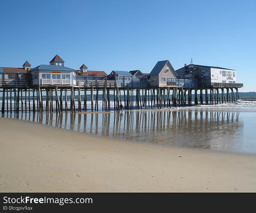 Pier, Shore, Coast, Sea