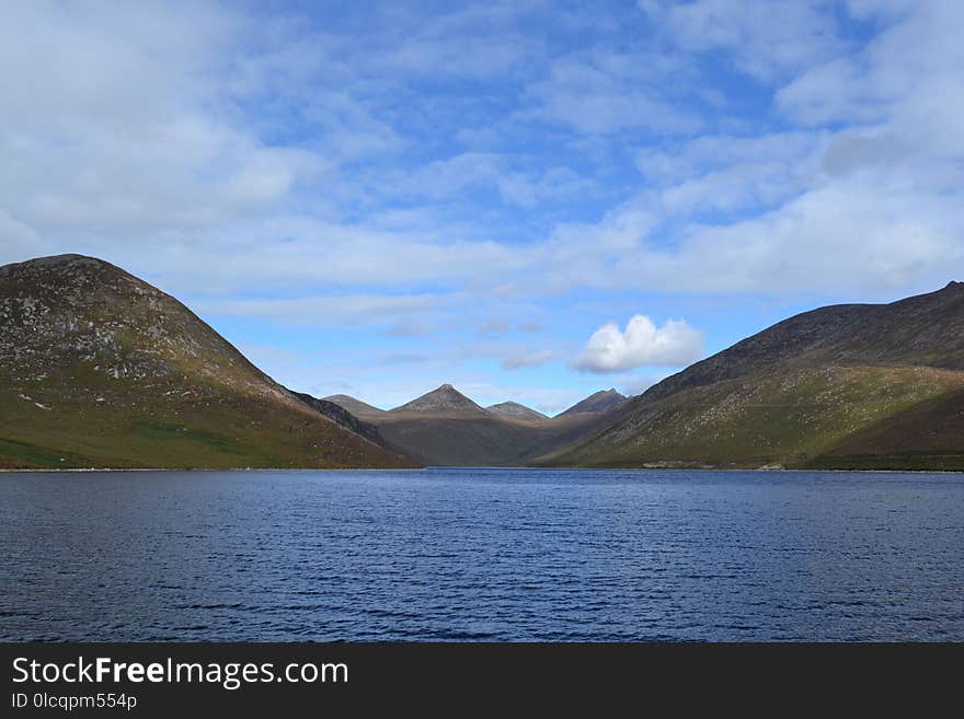 Highland, Loch, Lake, Sky