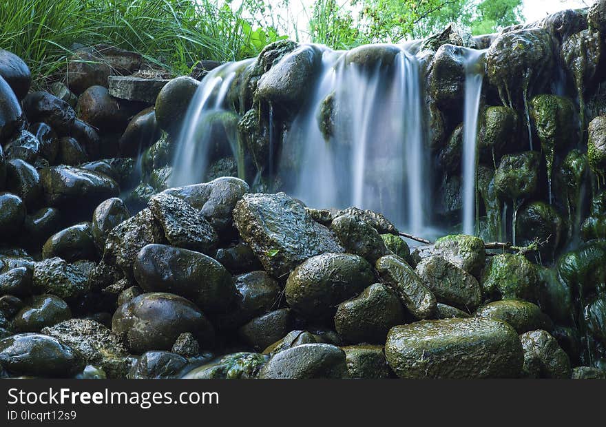 Waterfall, Water, Nature, Body Of Water