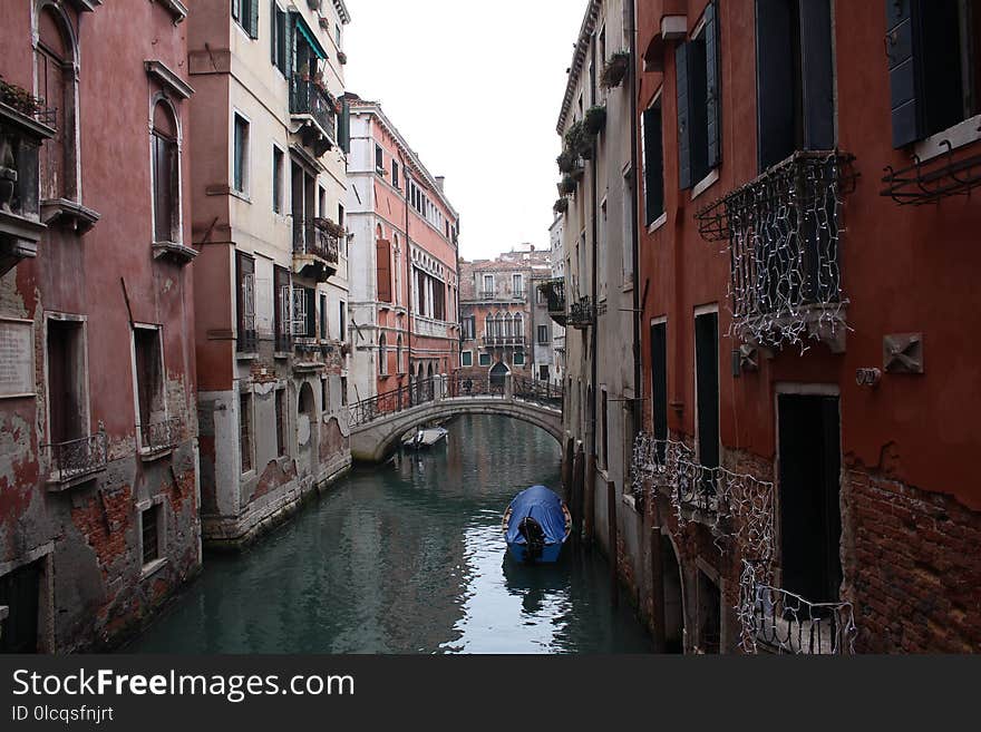 Waterway, Canal, Town, Water