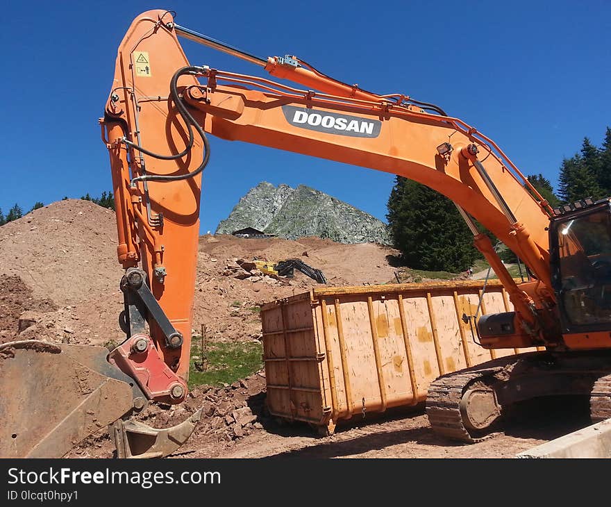 Construction Equipment, Vehicle, Bulldozer, Soil