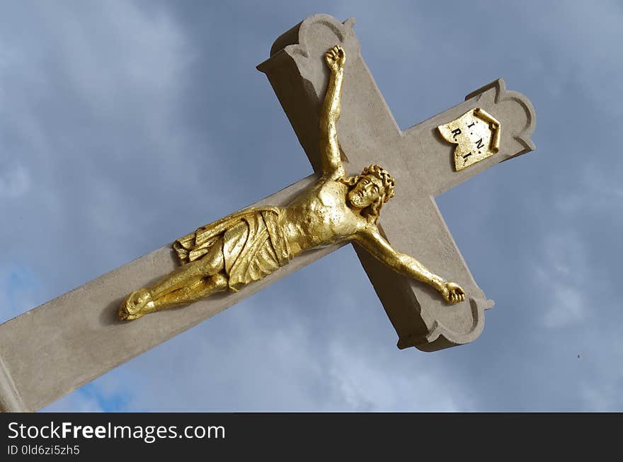 Crucifix, Religious Item, Cross, Statue