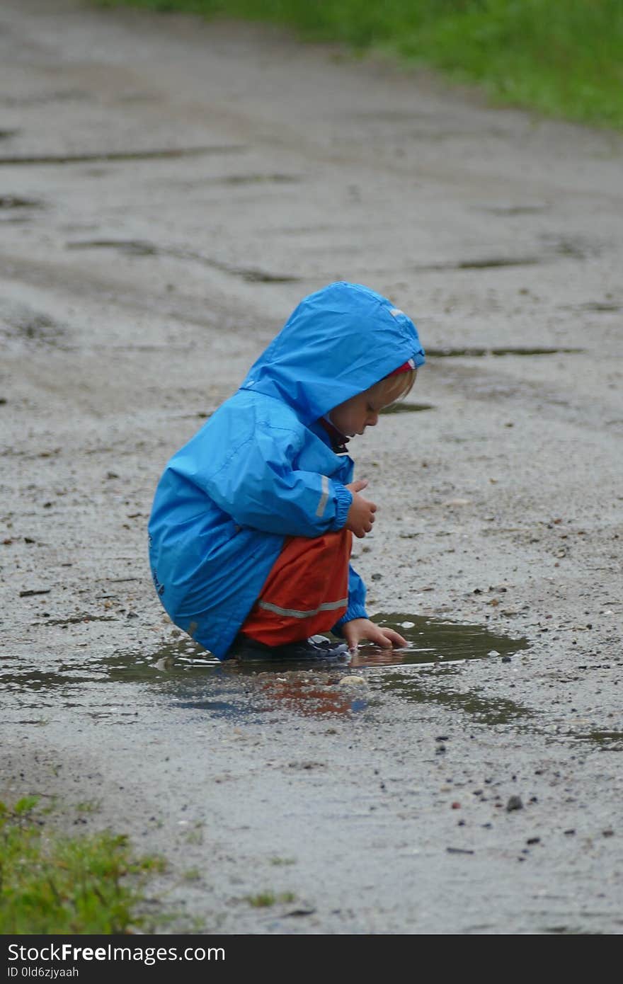 Water, Child, Play, Sand