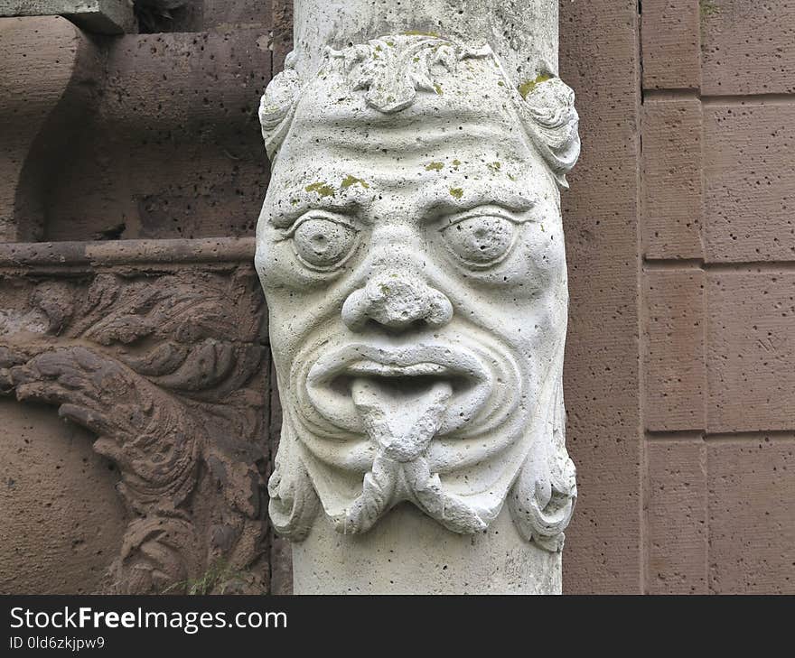 Stone Carving, Sculpture, Carving, Head