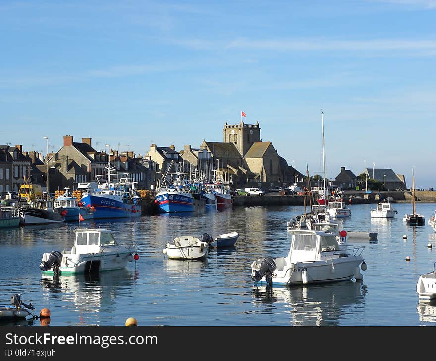 Harbor, Waterway, Sea, Boat