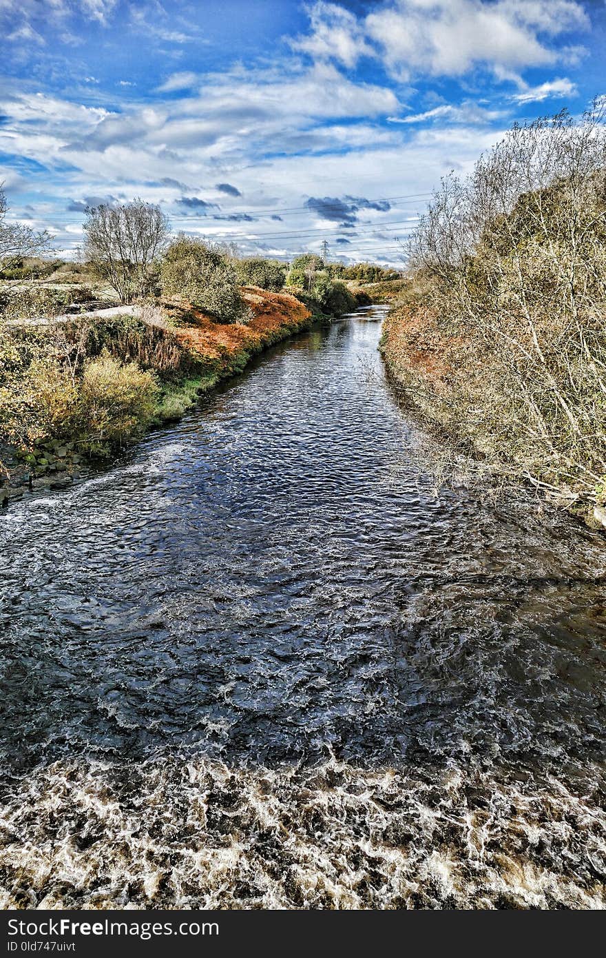 Waterway, Water, River, Sky