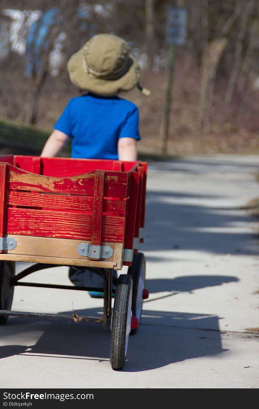 Red, Land Vehicle, Vehicle, Cart