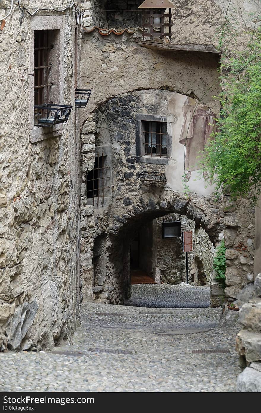 Alley, Town, Village, Medieval Architecture