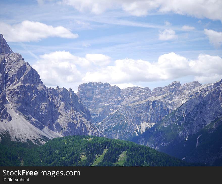 Mountainous Landforms, Mountain Range, Mountain, Sky