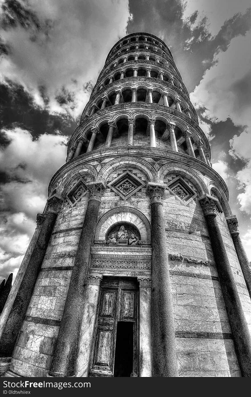 Landmark, Black And White, Monochrome Photography, Sky