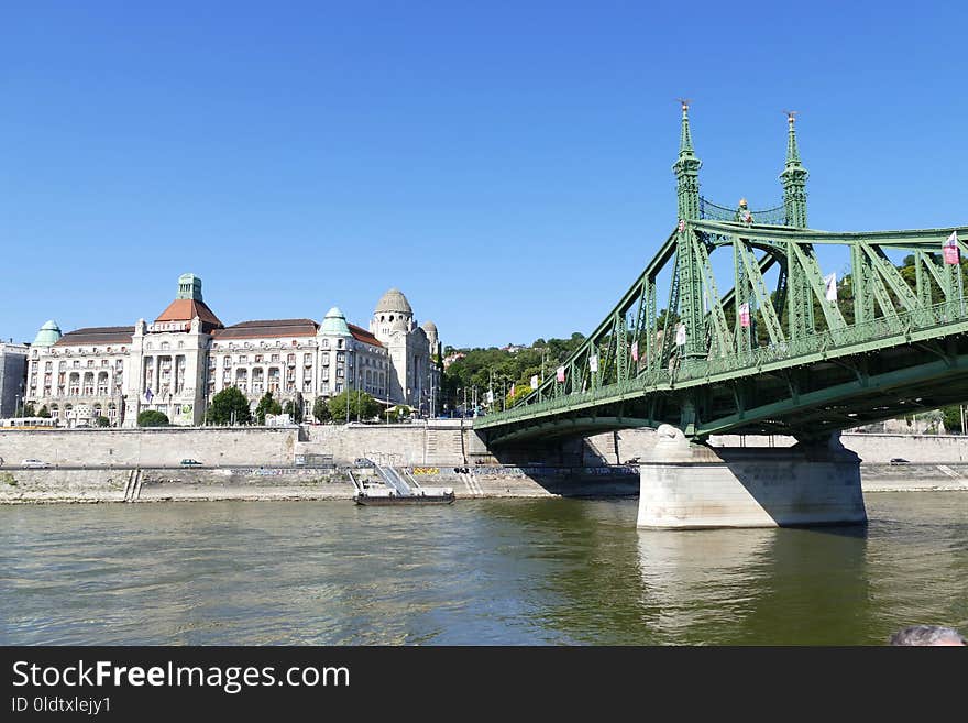 Bridge, River, Sky, Arch Bridge