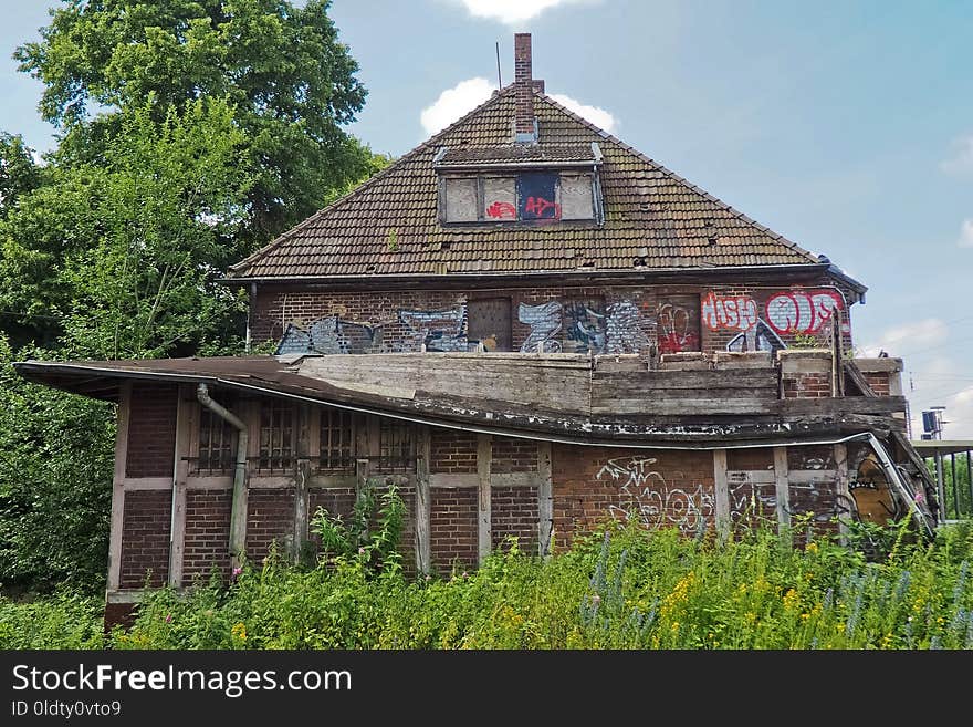 House, Facade, Tree, Home