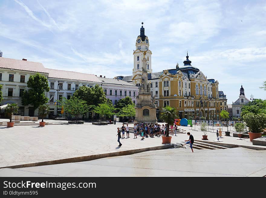 Town Square, Plaza, Town, City