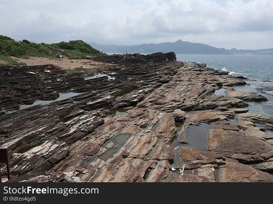 Coast, Rock, Sea, Promontory