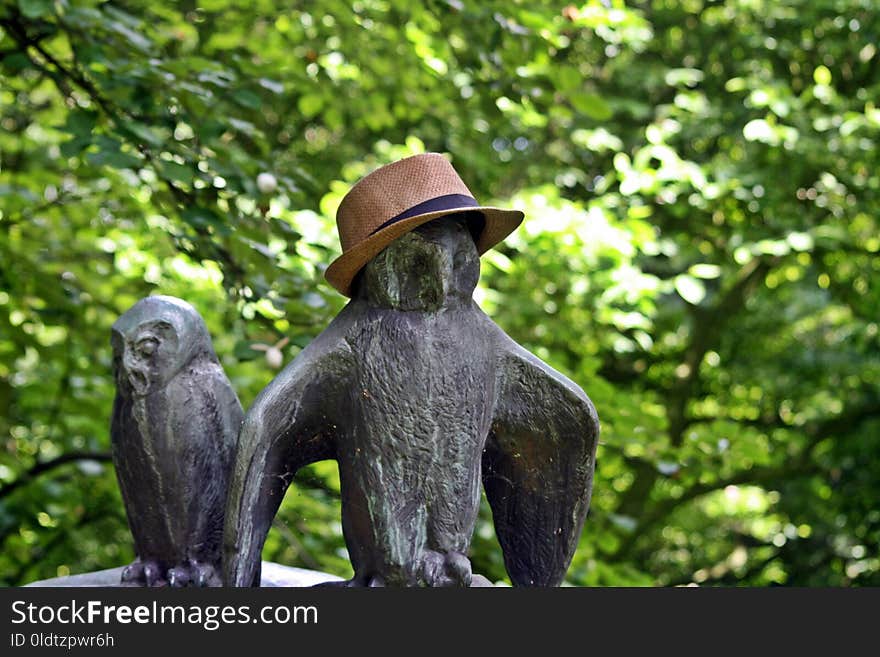 Sculpture, Statue, Tree, Leaf