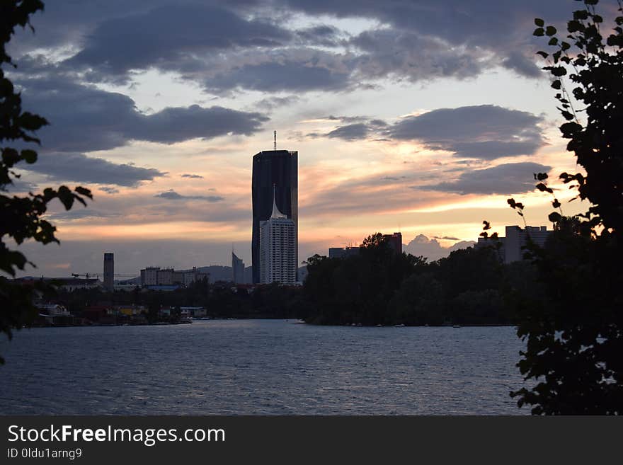 Sky, Skyline, Reflection, Dawn