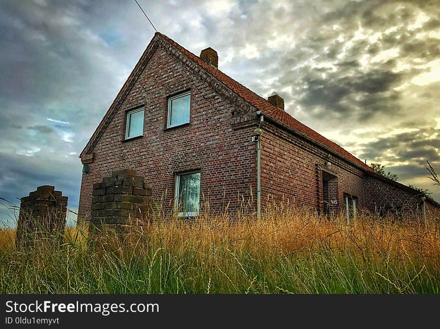 Sky, Cloud, House, Home