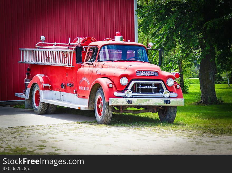 Motor Vehicle, Fire Apparatus, Transport, Truck