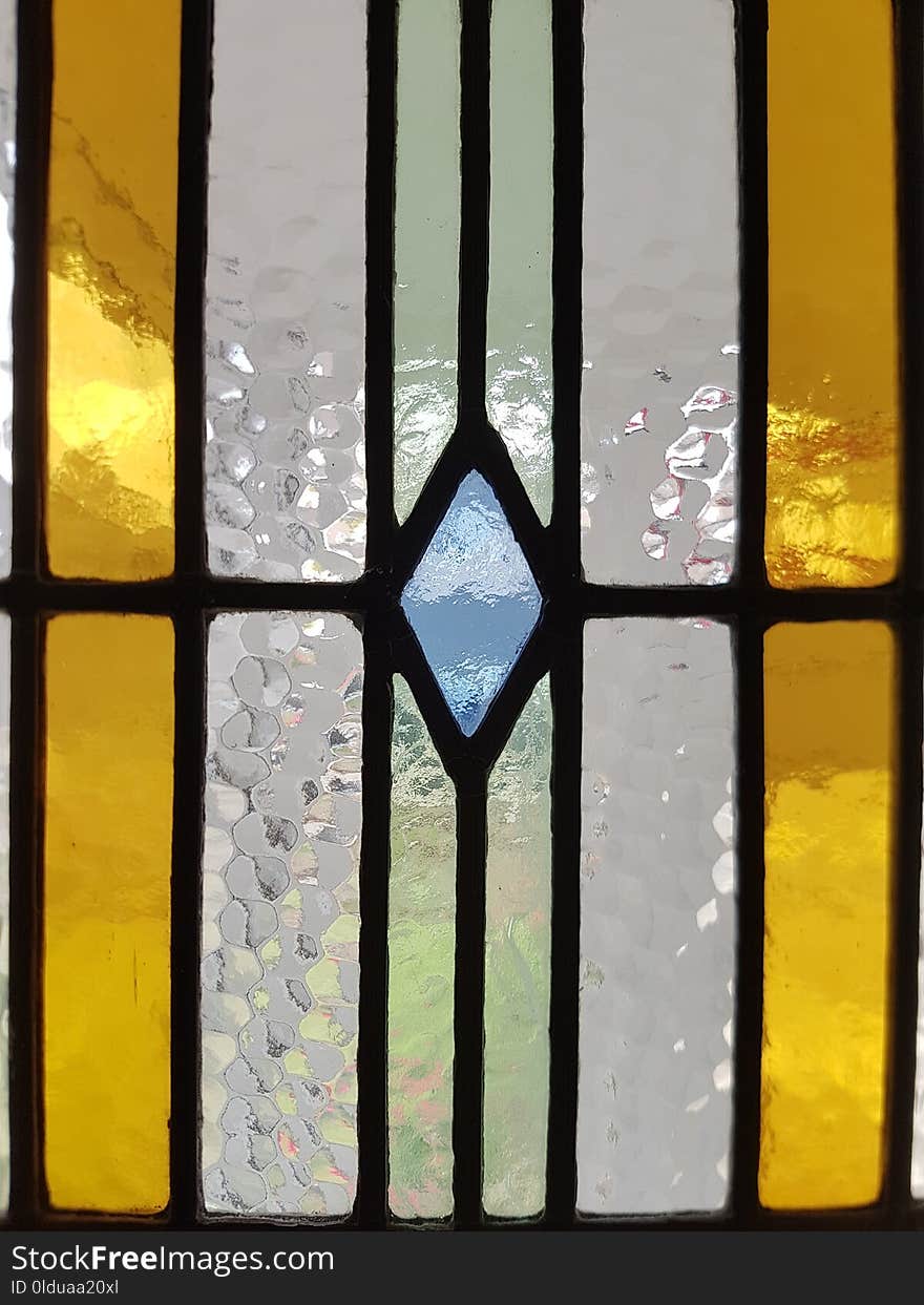 Yellow, Stained Glass, Glass, Window