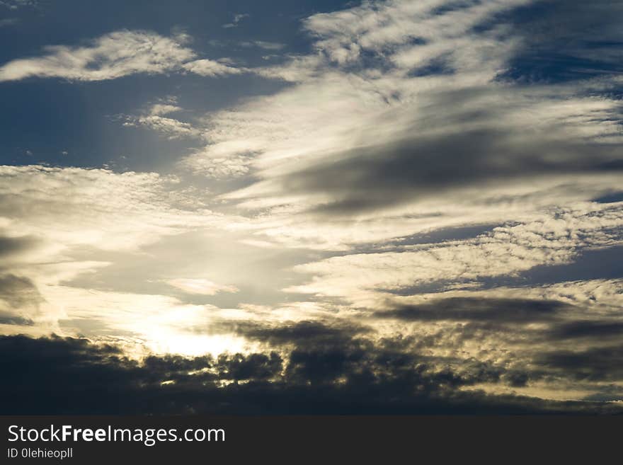 Peaceful blue sky with white clouds landscape. Peaceful blue sky with white clouds landscape.