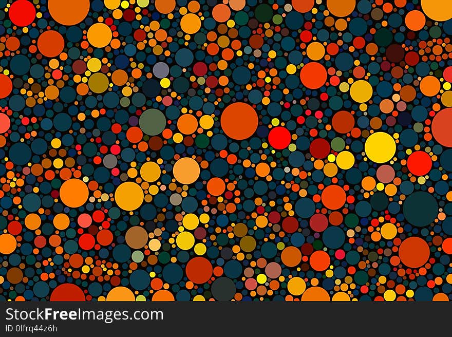 Orange, Yellow, Pattern, Circle