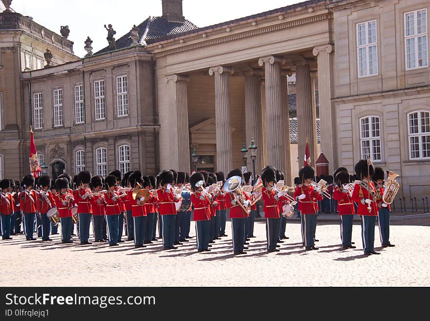 Marching, City, Building, Palace