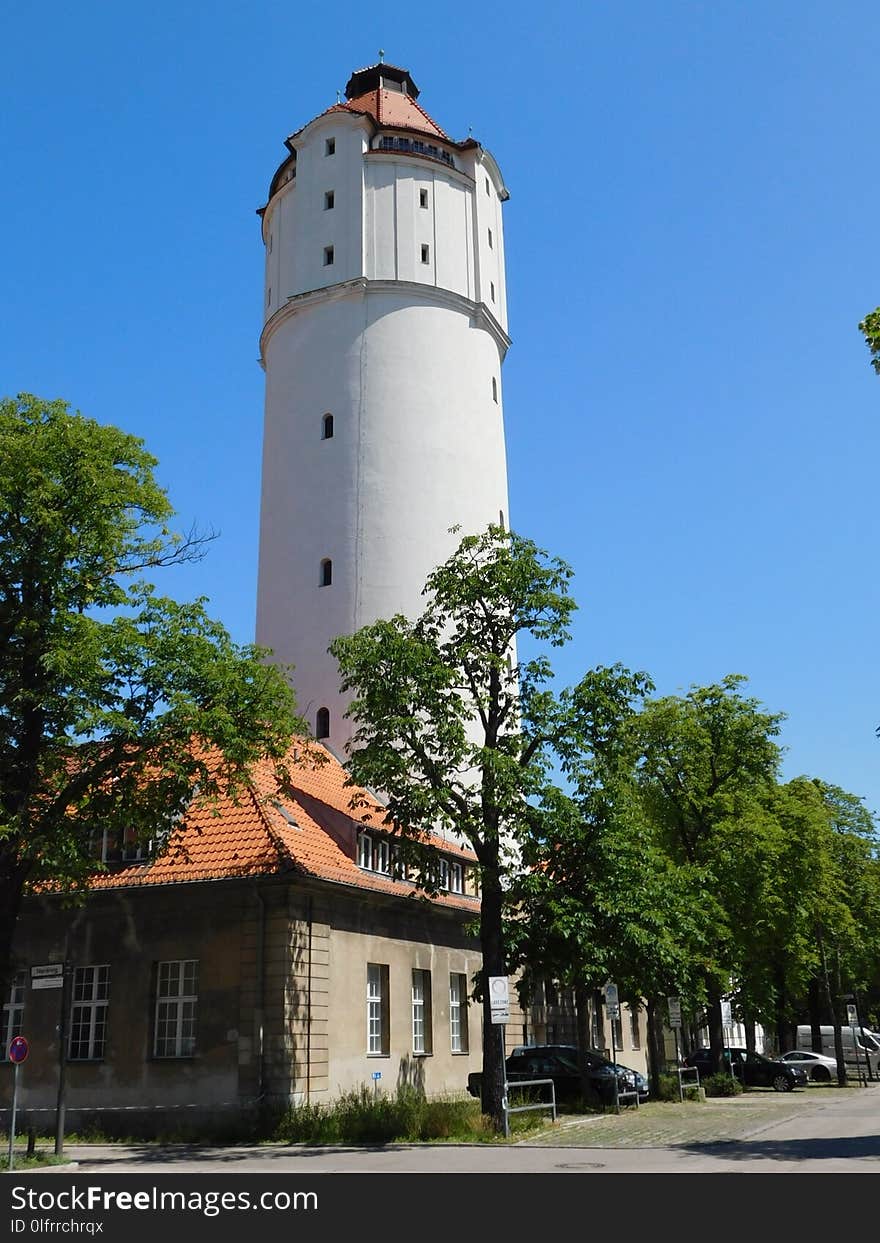 Tower, Building, Sky, Steeple