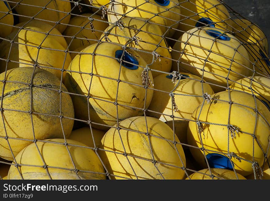 Yellow, Net, Produce, Football