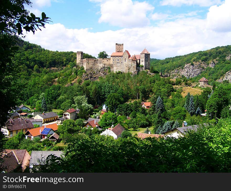 Mountain Village, Town, Village, Sky