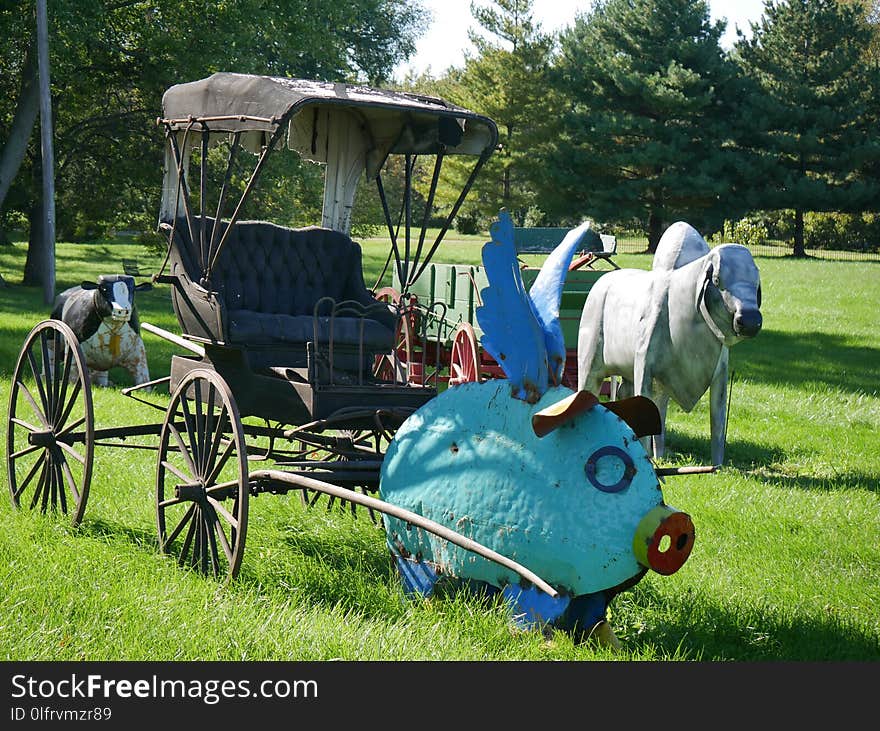 Carriage, Cart, Vehicle, Chariot