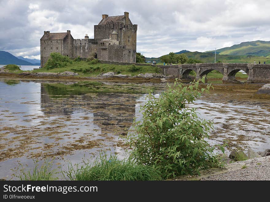 Highland, Bank, Castle, Loch