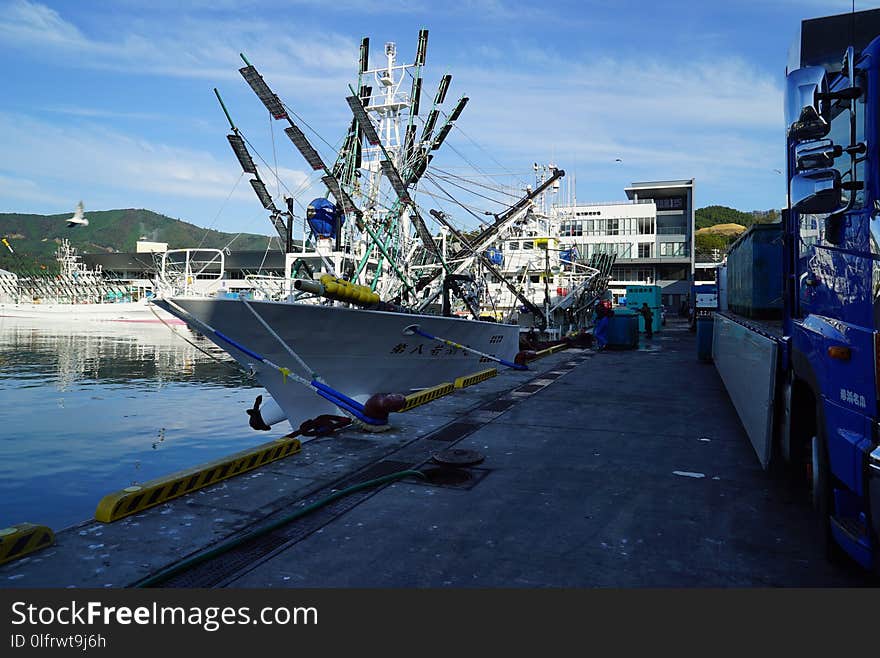 Transport, Water, Port, Fishing Vessel